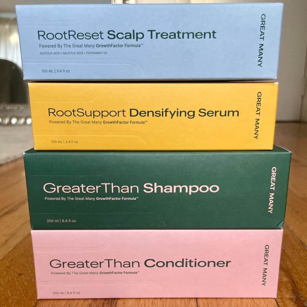 Set of Haircare Products to thicken and densify hair by GREAT MANY